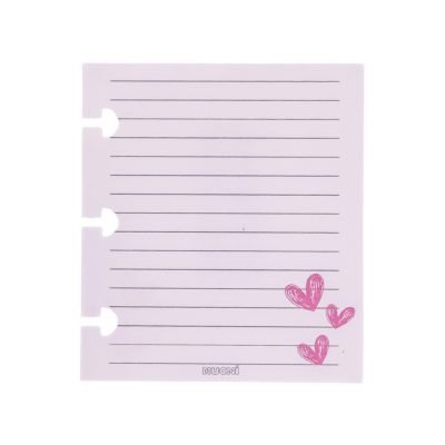 Hojas MINI Rayadas Rosa