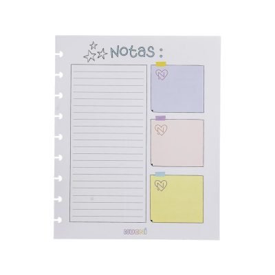 Hojas Notas de colores MAXI
