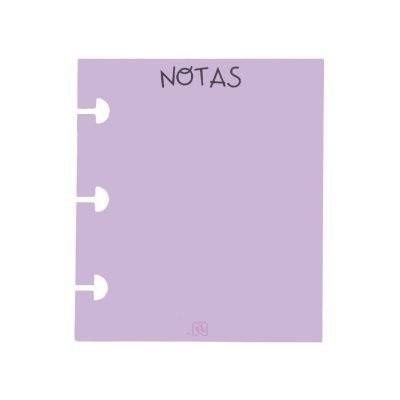 Hojas MINI Notas Fondo Lila