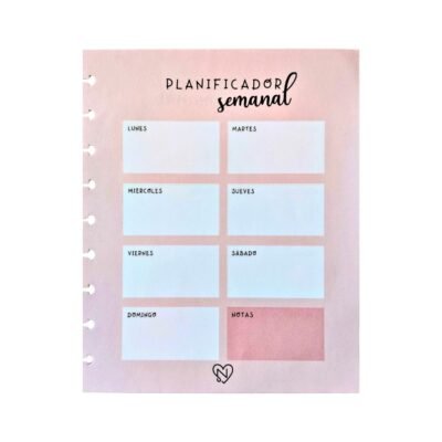 HOJAS DE PLANIFICADOR SEMANAL MAXI
