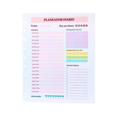 HOJAS DE PLANEADOR DIARIO MAXI